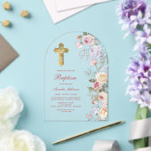 Rose Taufe Acryleinladungen (Insitu (Hochzeit))