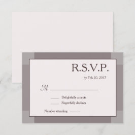 Rose taupe blush gray lilac moderne Hochzeit RSVP Einladung
