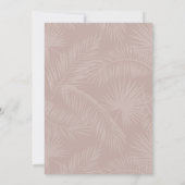 Rose Taupe | Boho Minimalistisch Script Brautparty Einladung (Rückseite)