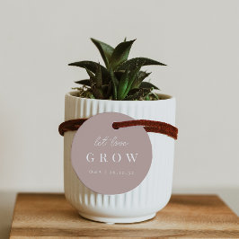 Rose Taupe | Gelassen Liebe Pflanze oder Saatgut a Geschenkanhänger