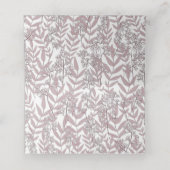 Rose Taupe Wedding Vintag Botanical Platzkarte (Innenseite Aufgefaltet)