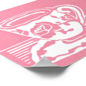 Rose Teacup Poster, 7" x 5" Poster (Ecke)