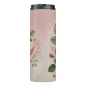 Rose Tee Design AI Art Thermosbecher (Rückseite)