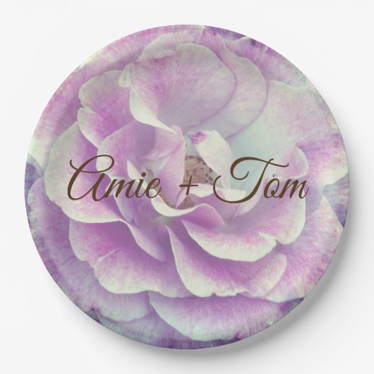 Rose , Teller für Hochzeitspapiere (Vorderseite)