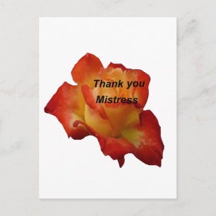 ROSE THANK YOU MISTRESS 1.PNG POSTKARTE