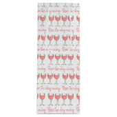 Rosé The Day Away Rosa Rose Glass Wein Lover Geschenktüte Für Weinflaschen (Vorderseite)