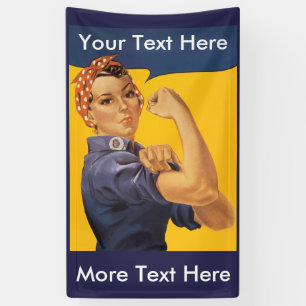 Rose the Riveter YOUR TEXT HERE Anpassen! Banner