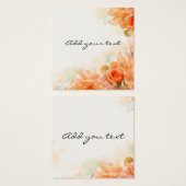 Rose themed wedding stationary  (Vorne & Hinten)