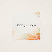 Rose themed wedding stationary  (Rückseite)