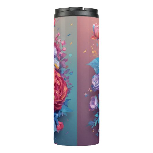 Rose Thermosbecher (Rückseite)