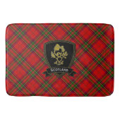 Rose Thistle Tartan Badematte (Vorderseite)