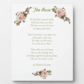 Rose Thorn Gedicht Starke Frau "Set Welt in Brand" Fotoplatte (Vorderseite)