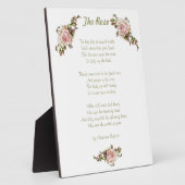 Rose Thorn Gedicht Starke Frau "Set Welt in Brand" Fotoplatte (Seite)