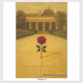 Rose Through the Crack: Back of the White House Aufkleber (Blatt)
