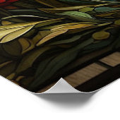 *~* Rose TIGER 5:4 AP68 Fantasy-Hartglas Poster (Ecke)