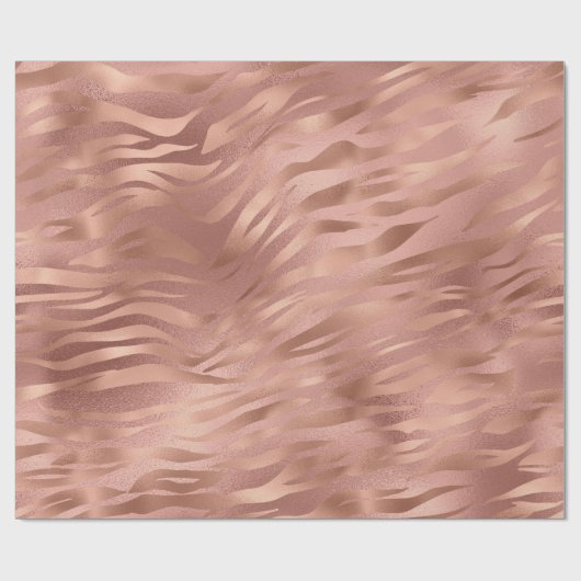 Rose Tiger Streifen Geschenkpapier (Flach)