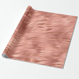Rose Tiger Streifen Geschenkpapier