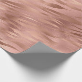 Rose Tiger Streifen Geschenkpapier (Ecke)