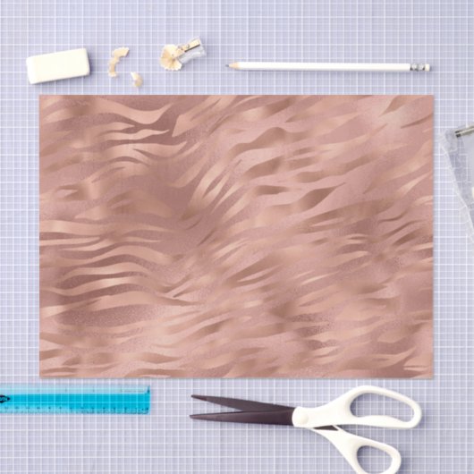 Rose Tiger Streifen Seidenpapier (Handwerk)