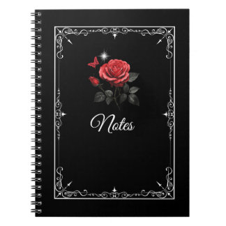Rose, Tinte & Time Black Notebook Notizblock