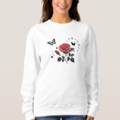 Rose, Tinte und Zeit Sweatshirt (Vorderseite)