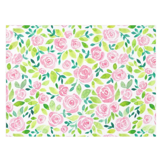 Rose Tischdecke (Vorderseite (Horizontal))