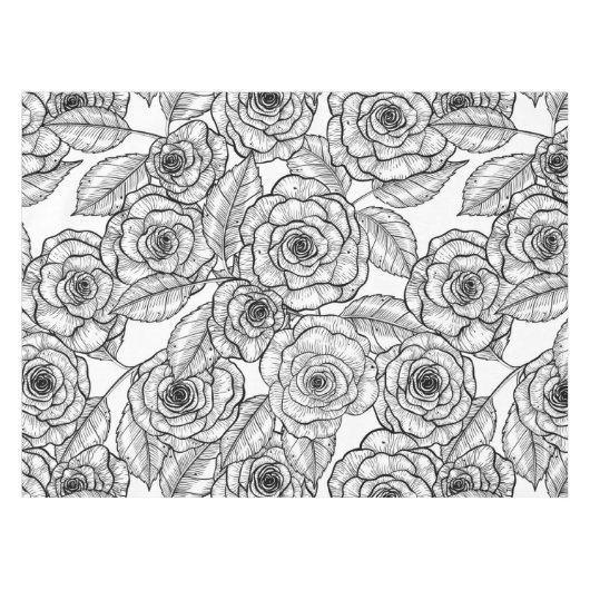 Rose Tischdecke (Vorderseite (Horizontal))