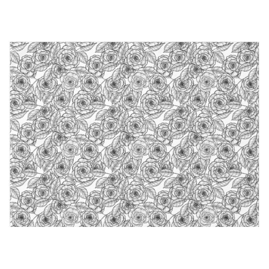 Rose Tischdecke (Vorderseite (Horizontal))