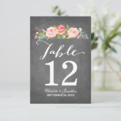 Rose | TISCHNUMMER (Stehend Vorderseite)