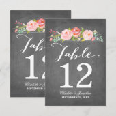 Rose | TISCHNUMMER (Vorne/Hinten)