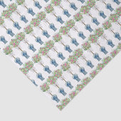 Rose Topiary Blue und White Ginger Jar Seidenpapier (Ausschnitt)