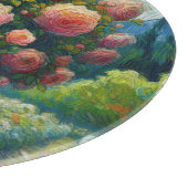 Rose Topiary Van Gogh Style Rose Blumenrosa Schneidebrett (Ecke)