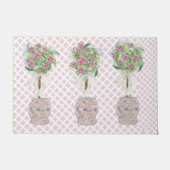 Rose Topiary Vine Blauer Ginger Jarmatur Fußmatte (Vorderseite)