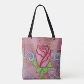 Rose Tote Bag Tasche (Rückseite)