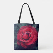 Rose Tote Bag Tasche (Rückseite)