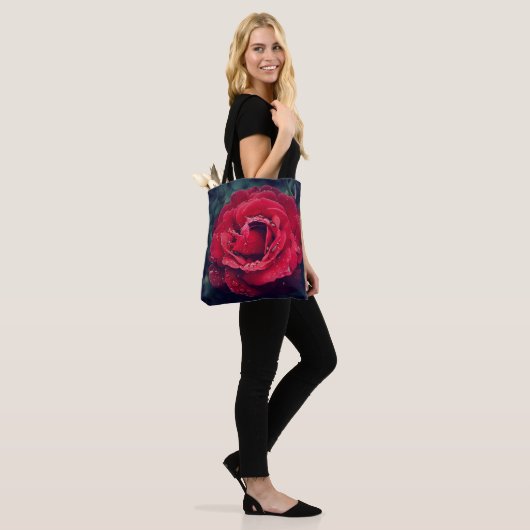 Rose Tote Bag Tasche (Am Model)