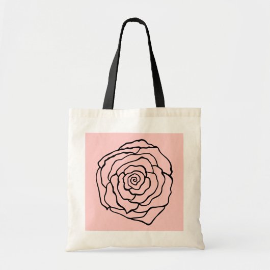Rose Tote Bag Tragetasche (Vorne)