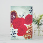 Rose Touch Briefpapier (Stehend Vorderseite)