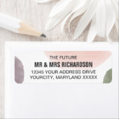 Rose-, Trauben- und Sage-Hochzeit-Rücksendeadresse (Insitu)