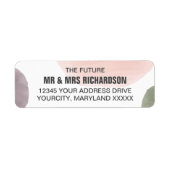 Rose-, Trauben- und Sage-Hochzeit-Rücksendeadresse (Vorne)