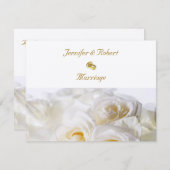 Rose träumen Einladung Hochzeit (Vorne/Hinten)