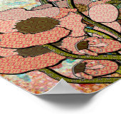 Rose Traumhaft Vintage Poster (Ecke)