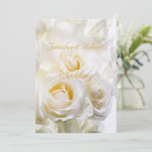 Rose Traumhochzeit Einladung (Stehend Vorderseite)