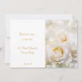 Rose Traumhochzeit Einladung (Rückseite)