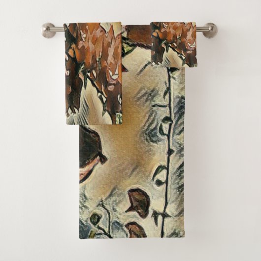 Rose Tree Art Badehandtuch Set (Insitu)