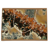 Rose Tree Art Große Geschenktüte (Vorderseite)