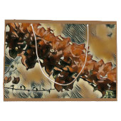 Rose Tree Art Große Geschenktüte (Rückseite)