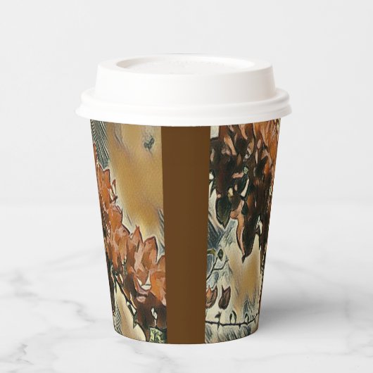 Rose Tree Art Pappbecher (Links)
