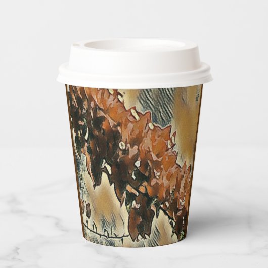 Rose Tree Art Pappbecher (Rückseite)