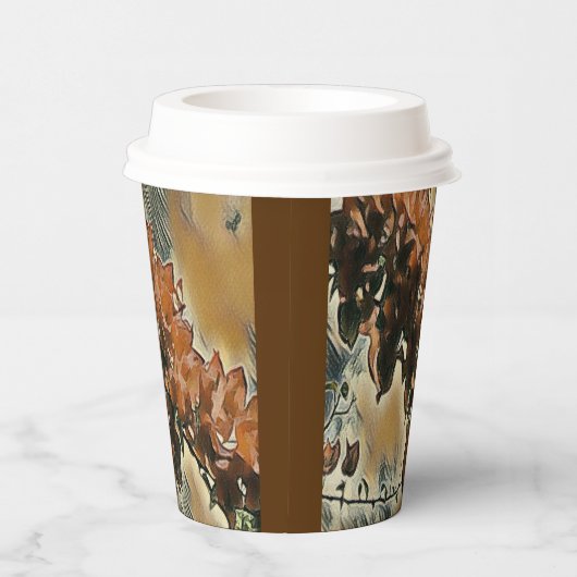 Rose Tree Art Pappbecher (Rechts)